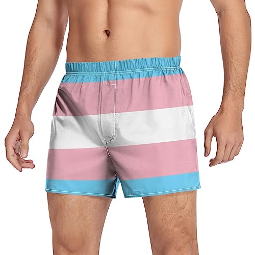 Men's Boxer Shorts Men's Underwear Brief Breathable Casual Boxer Flag Pattern3