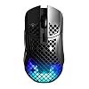 SteelSeries Aerox 5 Wireless Gaming-Maus – Ultraleichte 74 g – 9 Tasten – Bluetooth/2,4 GHz – 180 Std. Akkulaufzeit – Wasserbeständig nach IP54 – PC/MAC – FPS, MOBA, Battle Royale