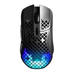 SteelSeries Aerox 5 Wireless Gaming-Maus – Ultraleichte 74 g – 9 Tasten – Bluetooth/2,4 GHz – 180 Std. Akkulaufzeit – Wasserbeständig nach IP54 – PC/MAC – FPS, MOBA, Battle Royale
