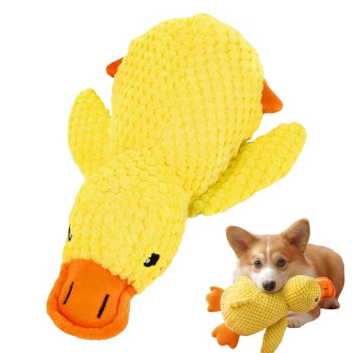 GZLANYA Duck Dog Toy 1 Pack 20 x 25cm Yellow Plush Squeaky Chew Toy