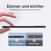 TORRAS Hülle für iPhone 16, Ultradünn, Rundumschutz, Samtgriff, Schwarz – Ansicht 2