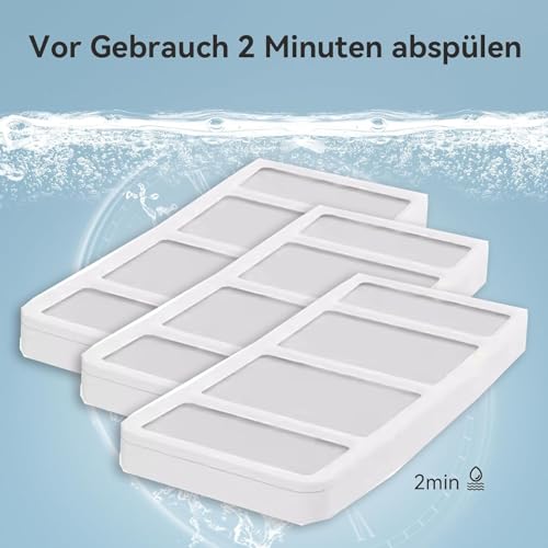 AstroPet 5 Stück Ersatzfilter für Poseidon Katzenbrunnen 7L - Dreifach-Filtersystem mit Aktivkohle, Ionenaustauschharz und Mikroporenvlies