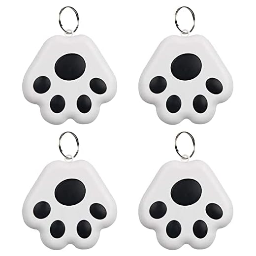 WXHZSHJX Mini Bluetooth husdjursmätare – katt/hund GPS-spårningslokalisering, anti-förlust tracker för barn katter hundar bagage plånbok, smart husdjur upphittare förlust förebyggande vattentät enhet husdjurslokalisering (4 st, svart)