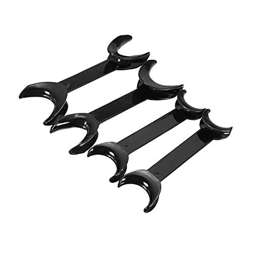 Miniatura 2 de BONEW Herramienta de retractor de labios intraoral de mejilla en forma de T de doble cabezanegroblanco, 16PCS