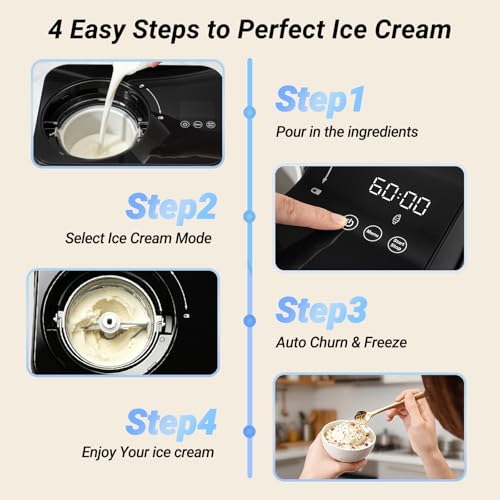 Inoviva IM001 1.7 Pt Compressor Ice Cream Maker — view 6