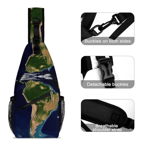 Bolso bandolera deportivo para viaje y senderismo miniatura 3
