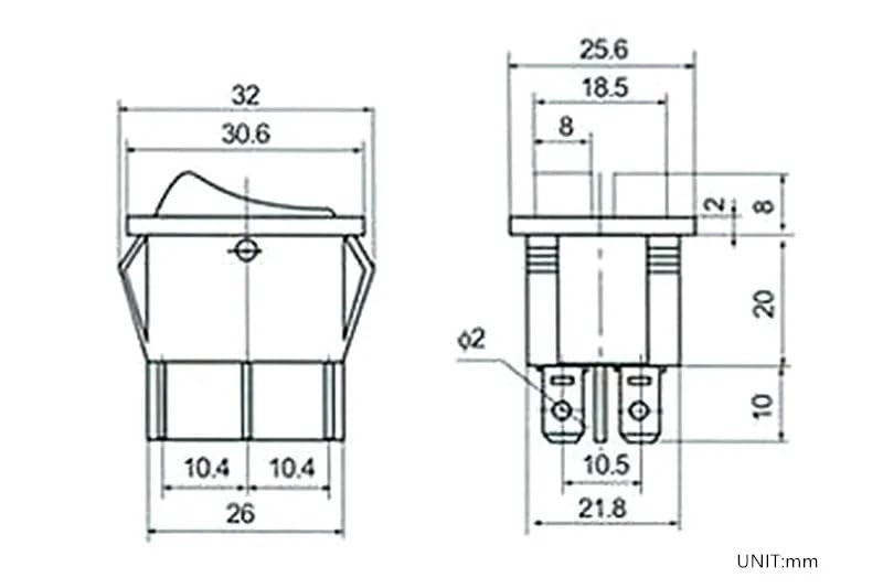 Interruptor doble KCD6 de 6 pines para solucionar fallos de encendido 3