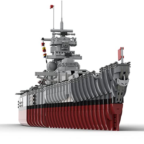YYSS WW2 Dynamisches Bismarck Cruiser Schlachtschiff Bausteine, 9566 Teile Schiff Spielzeug Spielset entworfen von… – Bild 5