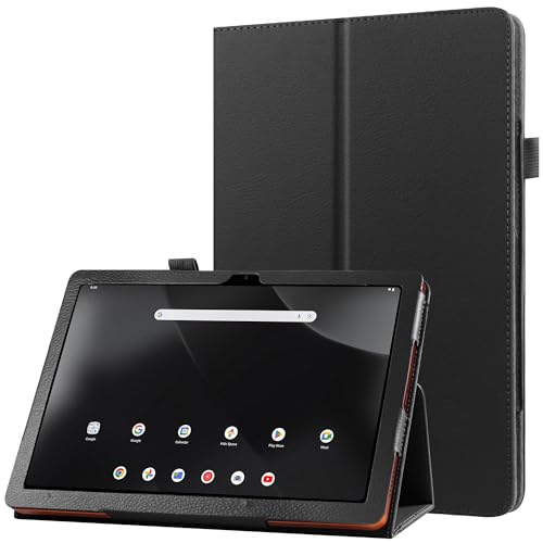 zukof Folio Case for Onn 12.1 Inch Pro Tablet 2024 Model - Folding Slim PU Leather Protective Cover (Black)