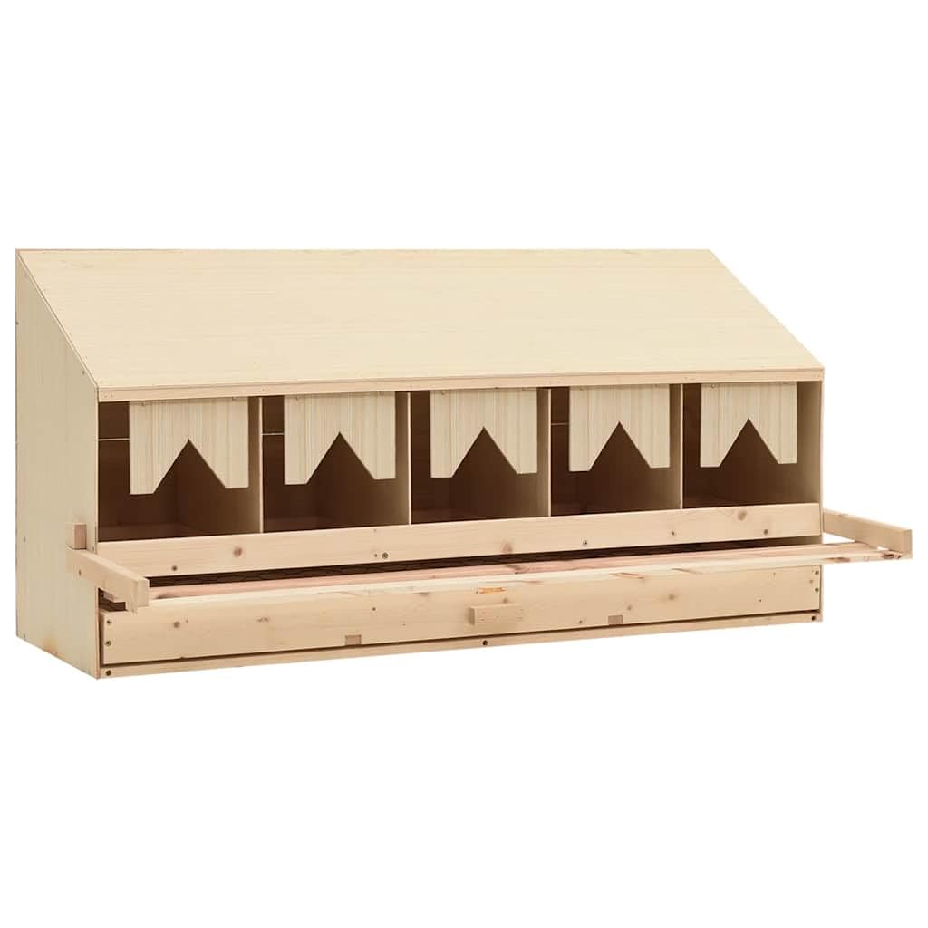 Pollaio Legenest, con 5 scomparti, in legno di pino, 117 x 33 x 54