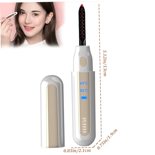 Curvadores de cílios aquecidos, recarregáveis, aquecidos, 2 níveis, temperatura de aquecimento rápid