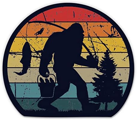 Amazon.com - Bigfoot Fishing Stickers - Bigfoot Sasquatch Decals (2 ...