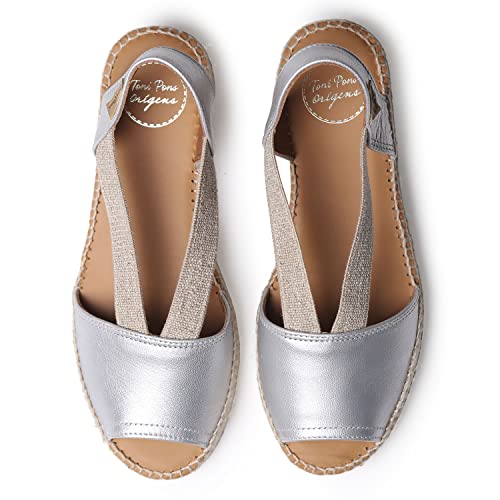 Image of Toni Pons - ETNA - Flat leather sandal with elastics