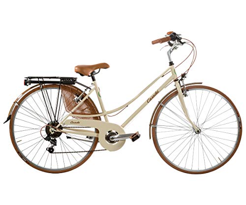 Riferimento: CASPT28DGR Casadei Bicicletta 28 Donna Trekking Vintage Sport Rondine 6V Art. SPORT28D H44, Grigio Taurus
