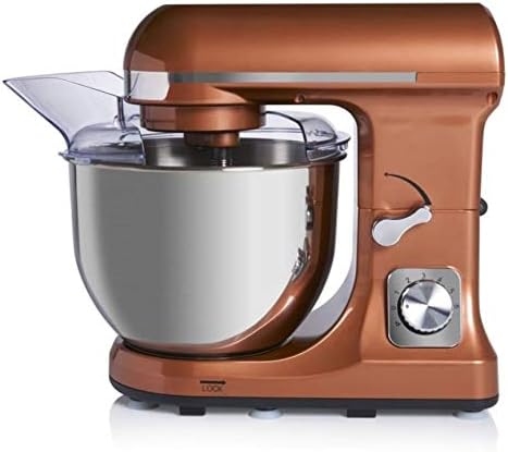 Fine Elements Stand Mixer – 1000 W – 6 Speed Setting – Copper- Perfect Home Baking, Healthy Pastries – with Attachable Dough Hook, Beater and Whip