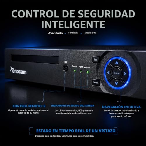 Miniatura 3 de Xenocam 4ch 1080n Híbrido 5-En-1 Ahd Dvr 1080p Nvr 1080n Ahd 960h Analógico Tvi Cvi Autónomo Dvr Cctv Vigilancia Sistema De Seguridad Grabadora De Vídeo Detección De Movimiento