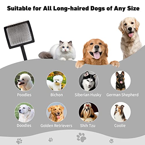Dog-Slicker-Brush-for-Grooming-Medium-Long-Haired-Dogs-Cats-Extra-Long-Pin-Slicker-Brush-for-Removes-Loose-Hair-Tangles-Knots-from-Animals-Pets-Coat-Free-Pet-Comb-Large-Black