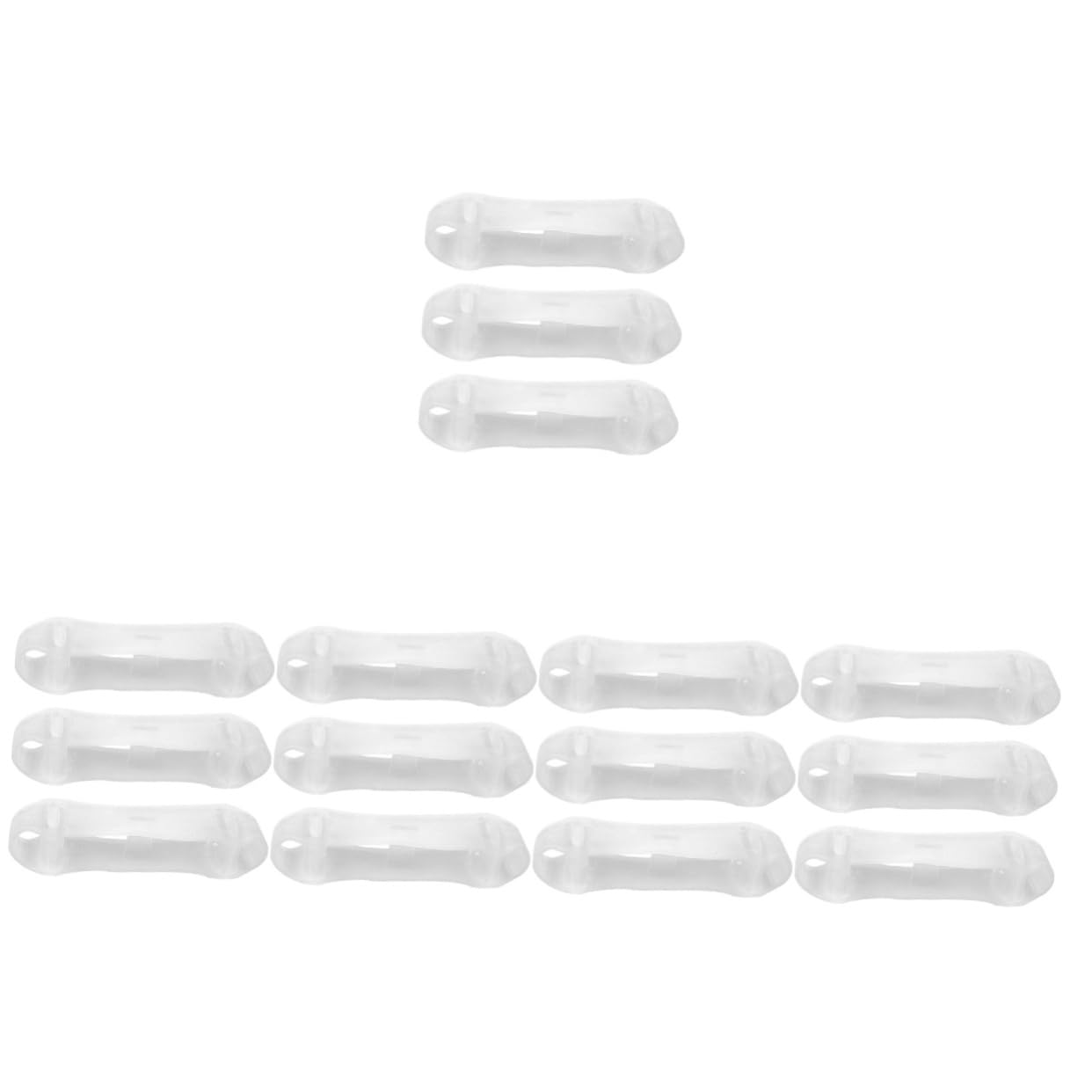 FOMIYES 15pcs Toe Separator for Bunion Relief Comfortable Toe for Foot Care Transparent Design for Day Night Use