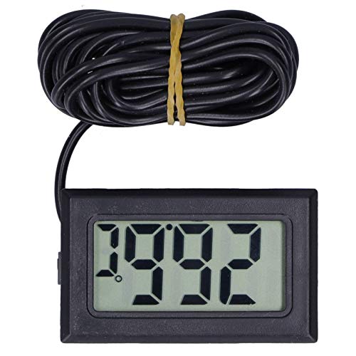 Termómetro Digital LCD NPT Mini Monitor Electrónico de Temperatura Con Pantalla Y Cable de -50 110