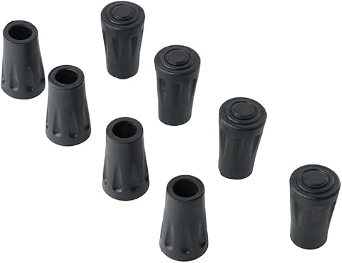 8 puntas de bastón de repuesto para bastones de senderismo que se adaptan a la mayoría de bastones de senderismo y senderismo con absorción de