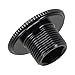 M20 Crank Fastening Nut for Hollow Shaft Cranks | Aluminum Alloy for CNC Machined Bolt Cover | Compatible with M15/M18/M19/M20 Crankset Screw Cap, Black(Black M15)