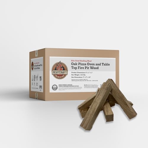 Heatcraft Premium Kiln Dried Wood Kindling for Pizza Ovens Tabletop Fire Pits & Campfires