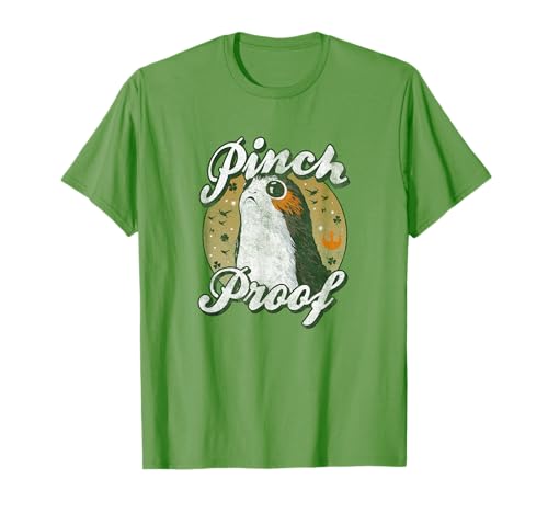 T-shirt Star Wars Porg de Saint-Patrick vert anti-pincement pour homme