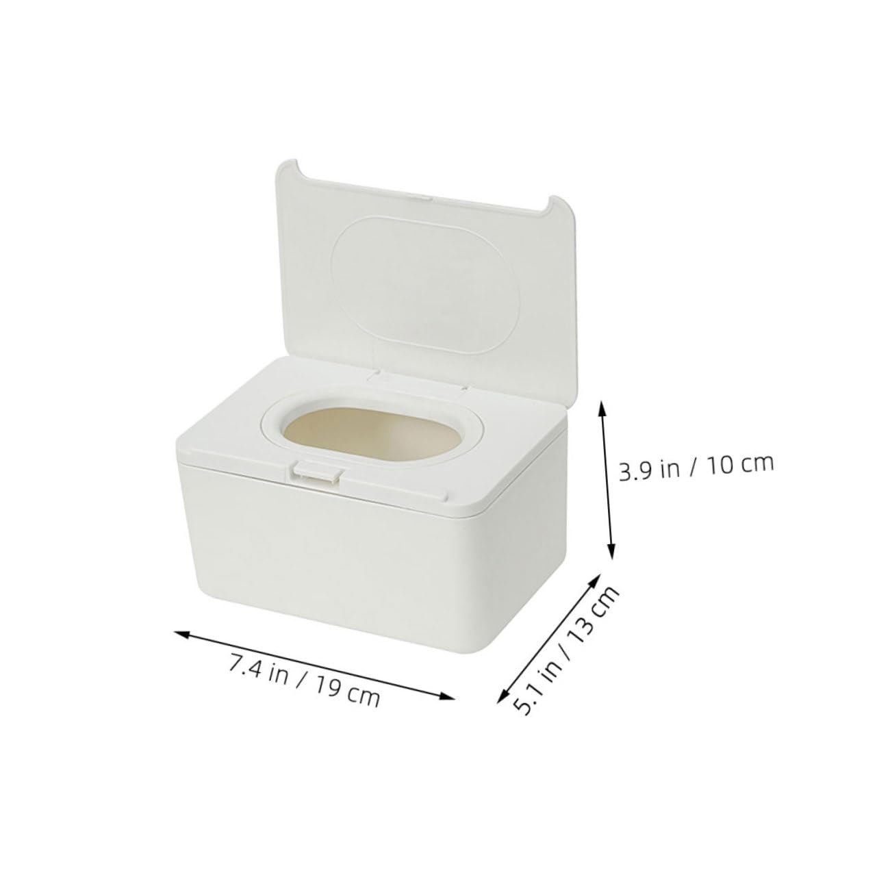 2 Dispensadores de Toallitas Húmedas, Caja de Plástico de Color Claro