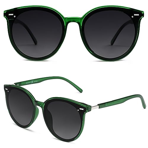 Image of SOJOS Sunglasses Womens Trendy 2025 Classic Round Retro Vintage Shades Large Frame Sunnies SJ2067