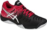 ASICS Mens Gel-Resolution 7 Tennis Shoe, Black/Silver, Size 9