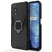 Produktbild TANYO Hülle für Oppo Realme 7 5G, Schutzhülle TPU/PC Handyhülle mit Ständer, Stoßfest Bumper Armor Case Hybrid Cover Schwarz