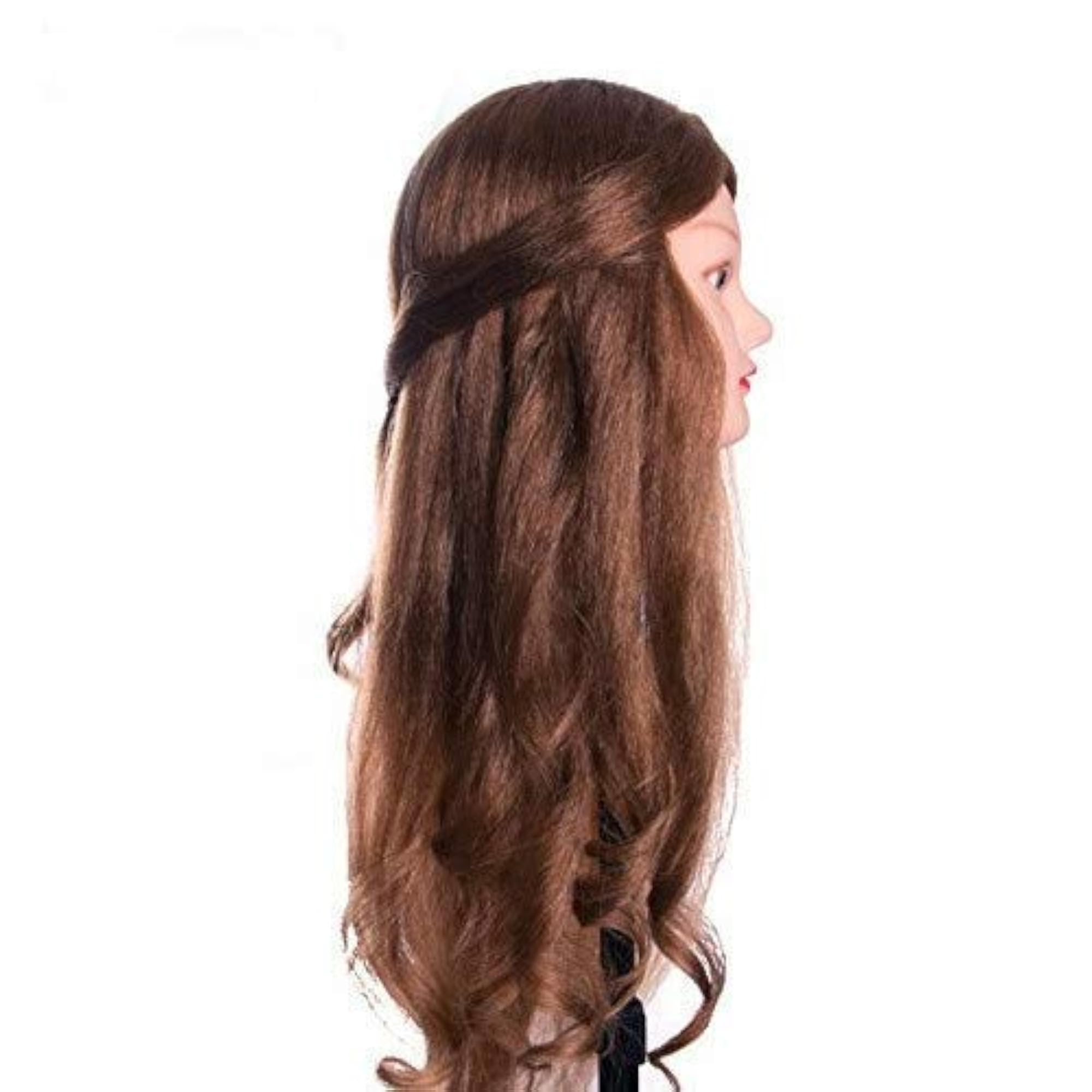 100% Curling Hair Dummy for Styling Practice