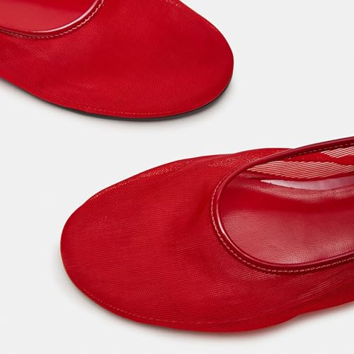 Mesh Ballet Flats for Women Cute and Fashionable Round Toe Design with Breathable Material for Easy Pull-On Wear4