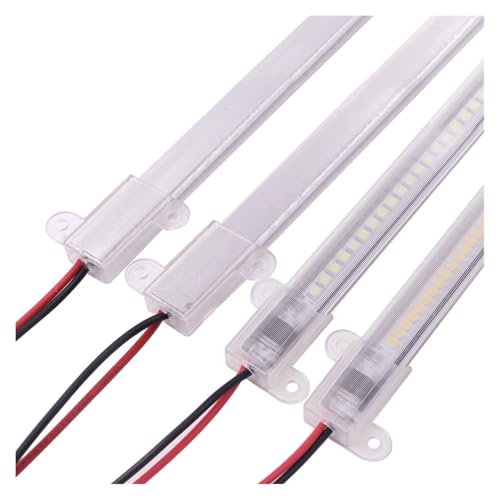 wenwendianzi Luci di Barra a LED 220V 2835 High Bright 72LEDs/m 30/40/50cm Tubo di Alluminio LED Striscia Rigida for Illuminazione sotto l'armadio della Cucina(2PCS 30CM,Warm White 3000K)