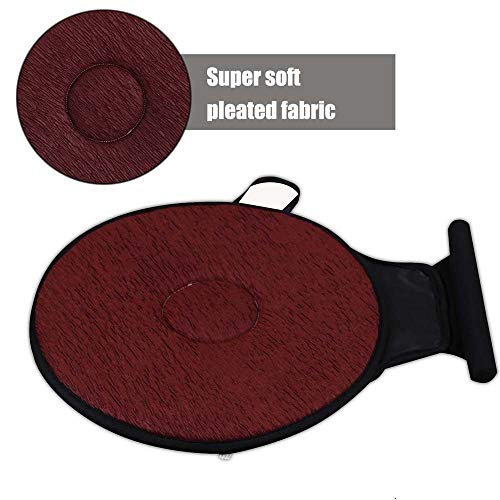 Niikee 360 ° auto stoel roterende draaikussen, geheugen draaibare schuim mobiliteit hulp stoel kussen (zwart) - Image 4