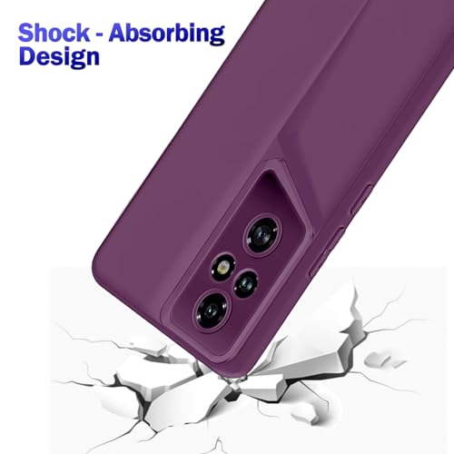 Image of Amazon Brand - Solimo Ultra-Thin Blade Runner Series Matte Finished Camera Protection Soft Back Cover for Honor 200 Pro 5G - Purple