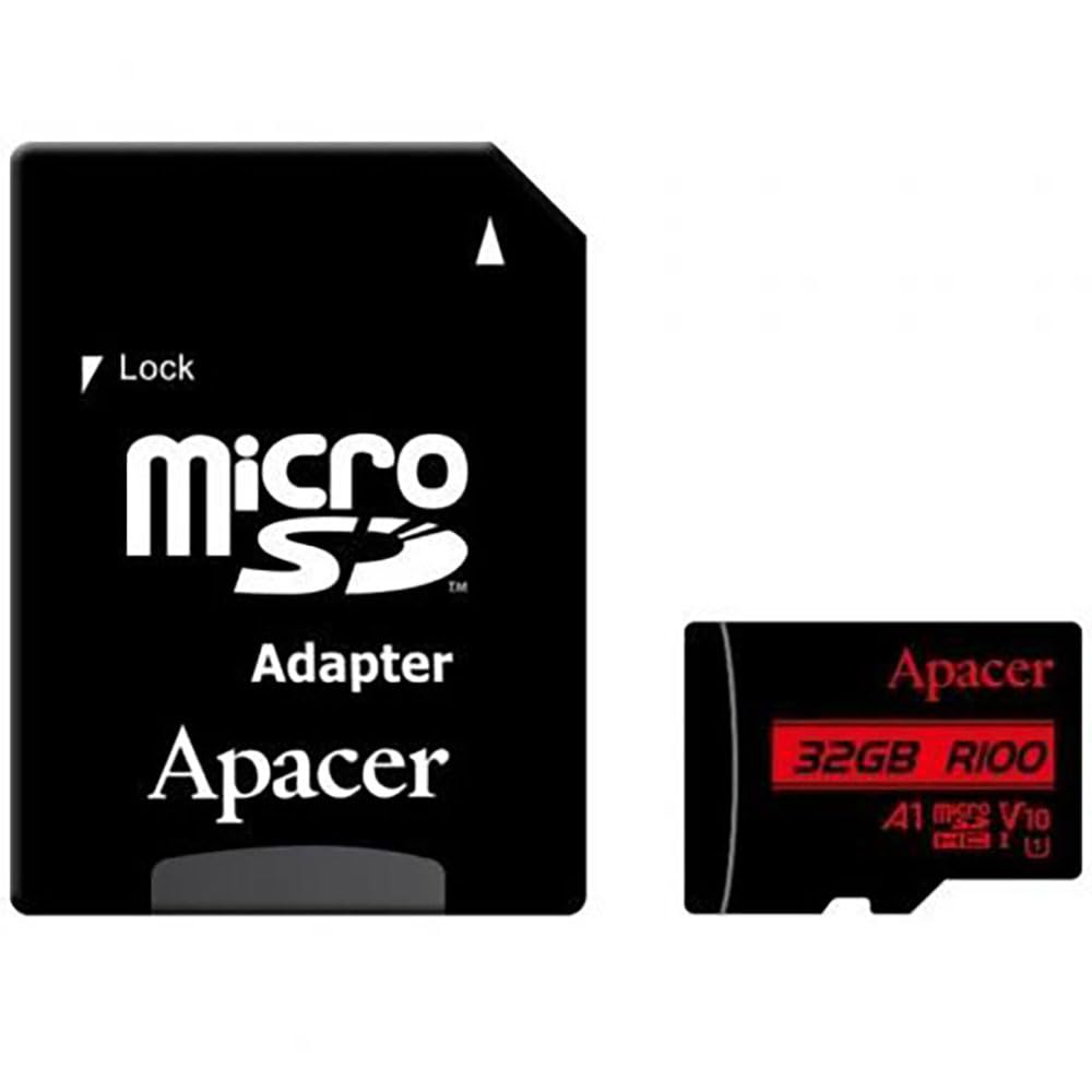 Amazon | Apacer MicroSDHC 32GB UHS-I U1 V10 A1 Up To 100MB/s W