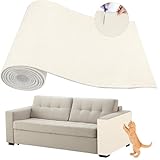 GLOLIT 猫用爪とぎ 猫 爪研ぎ マット 爪研ぎシート DIY自由な組み立て、カット可能な粘着式猫ソファプロテクター、 猫のツリースタンドの交換部品、四季対応、家具傷防止、 ソファ、家具、壁に貼る 耐摩耗 厚い5mm (暖かい白, 30x100cm)