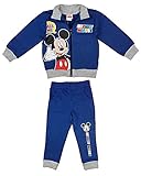 Disney Mickey Mouse Sportanzug, 2Teiler Set, Junge Gr. 68 74 80 86 92 98 104 110 116 Baumwolle Outfit Jogginganzug Hose mit Jacke Kapuzen-Pullover Farbe Modell 2, Größe 110