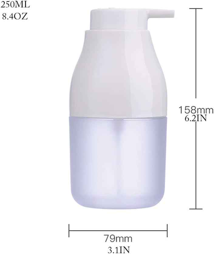 Empty Plastic Mousses Soap Dispenser, Liquid Foaming Containers Facial Cleanser Shampoo Shower Gel Dispenser Pump 8.4oz/14.2oz Soap dispensers