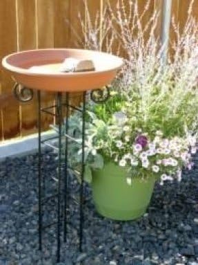 Om Craft Villa™ Earthen Pot Terracotta Bird Bath, Earth Brown (Round Shape)