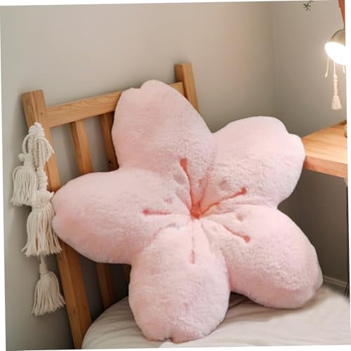Almohada De Flores Sakuras Cojines Lindo Cojín De Asiento Silla De Flor De Cerezo Almohada De Felpa Flor Decorativa Decoración De La Habitación Kawaii para Sofá Dormitorio Decoración del Hogar 45.