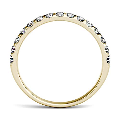 Charles & Colvard 14K Yellow Gold 2.0mm Round Moissanite Wedding Band, 0.45cttw DEW3