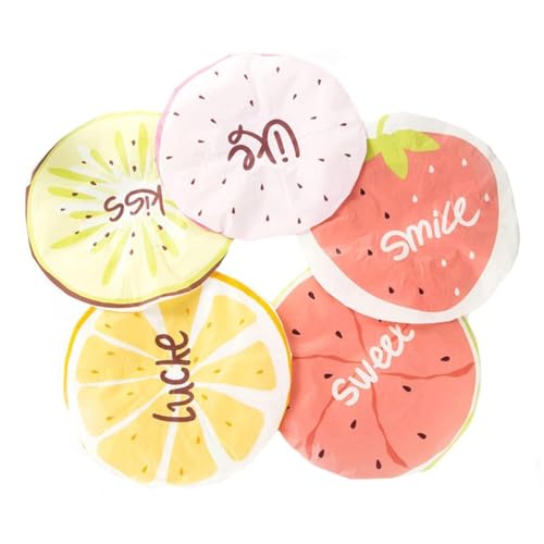 PACKOVE 10piezas Gorro De Ducha De Frutas De Eva Gorro De Baño Para Adultos Estampado De Sandía y Pitaya Para Hogar