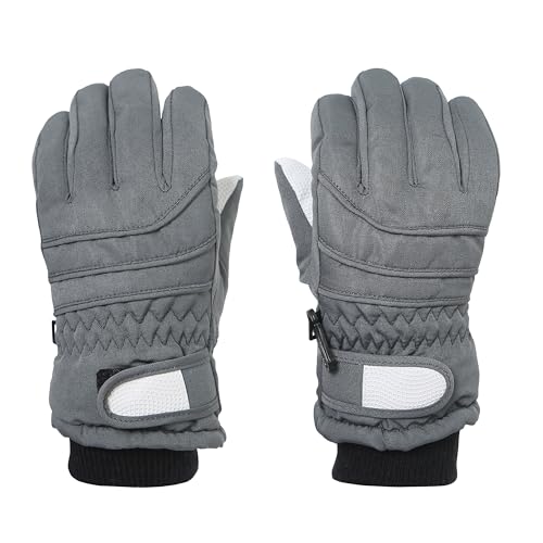Image of FabSeasons Unisex Warm Winter Gloves, Waterproof, Windproof for Hiking, Driving, Running & Outdoors, Fits for 3-5 Years Old Boys and Girls