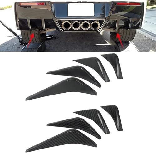 Diffuseur de spoiler arrière Corvette C7 kit carrosserie noir premium - 3