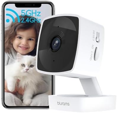 Blurams 2 blurams Cámara de vigilancia de 5 GHz para Interiores, cámara de ...