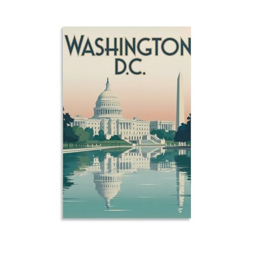 Décoration murale salon toile Washington D.C. 50x75 cm - 3