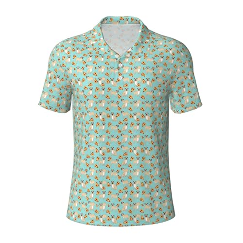 Polo homme Pizza Party : la chemise décontractée anti-transpiration pour l'été