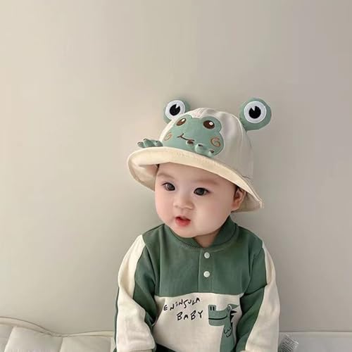 Breathable Baby Fisherman Hat for Spring and Autumn Soft Nylon Wide Brimmed Sun Protections 0-3 Years Infant Caps4